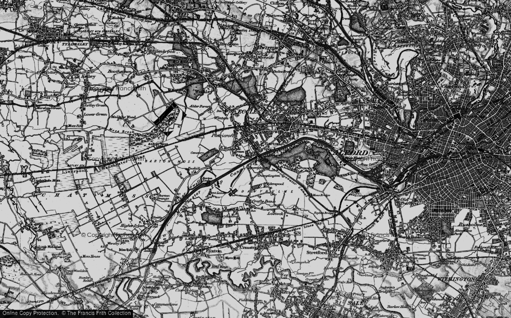 Old Map of Dumplington, 1896 in 1896