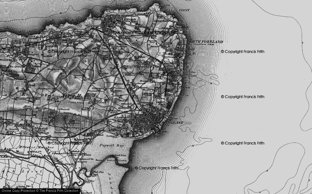 Old Map of Dumpton, 1895 in 1895