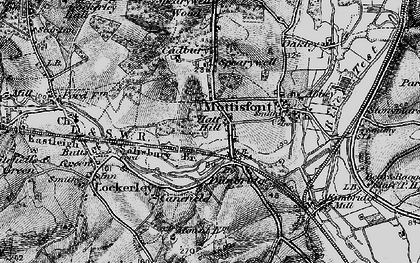 Old map of Dunbridge in 1895