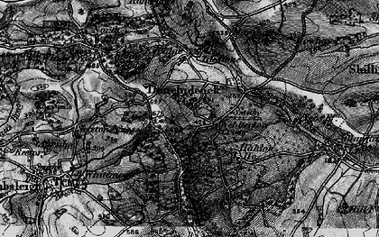 Old map of Dunchideock in 1898