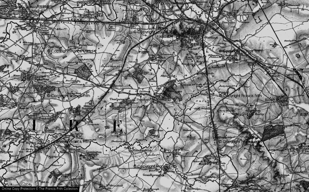 Old Map of Historic Map covering Bilton Grange (Sch) in 1898