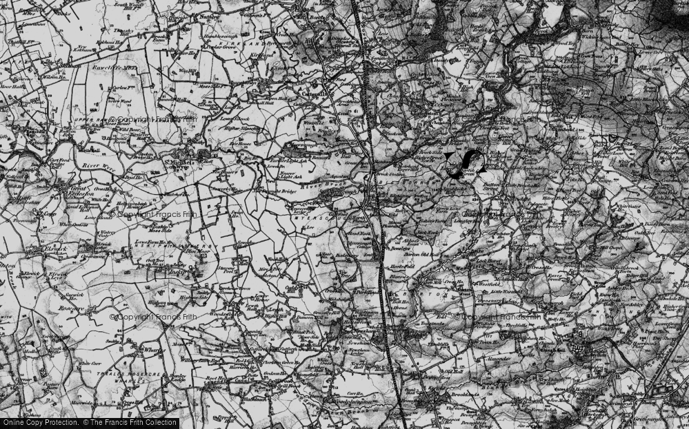 Old Map of Duncombe, 1896 in 1896