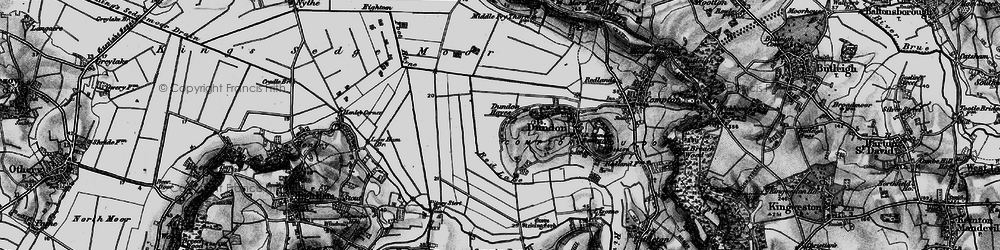 Old map of Dundon Hayes in 1898