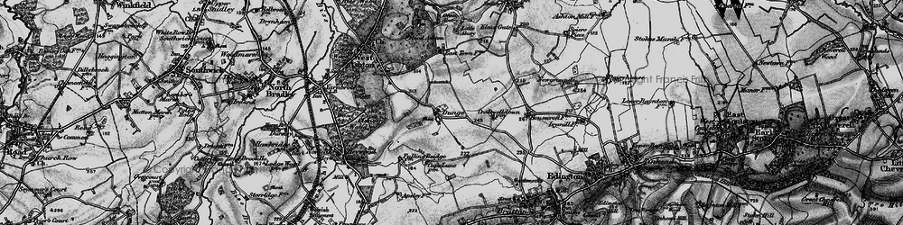 Old map of Dunge in 1898