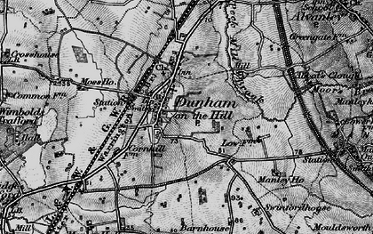 Old map of Dunham-on-the-Hill in 1896