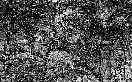 Old map of Dunk's Green in 1895