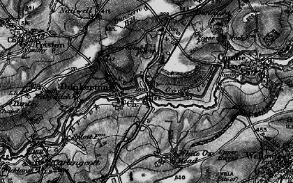 Old map of Dunkerton in 1898