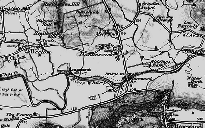 Old map of Dunkeswick in 1898