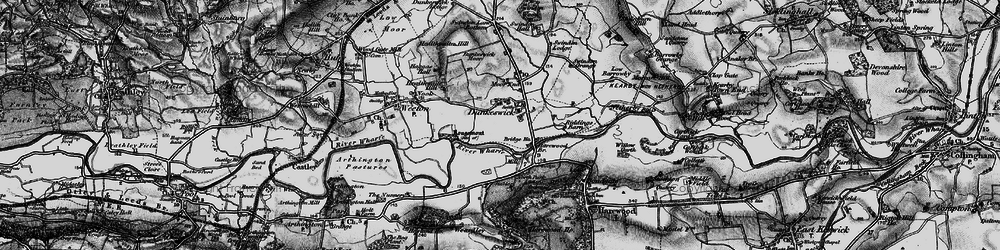 Old map of Dunkeswick in 1898