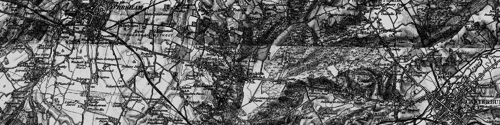 Old map of Boughton Hill in 1895