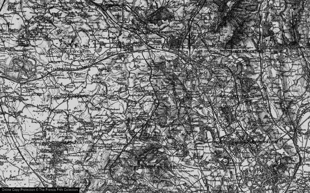 Old Map of Dunkirk, 1897 in 1897