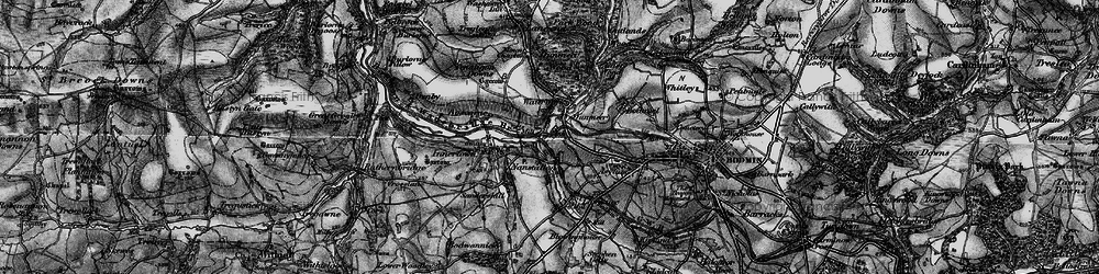 Old map of Boscarne Junction Station in 1895