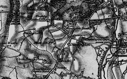 Old map of Evesham Lodge in 1898