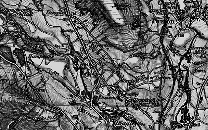 Old map of Dunscar in 1896
