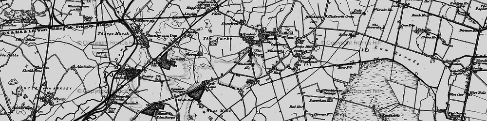 Old map of Lings Windmill in 1895