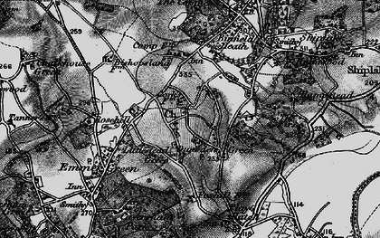 Old map of Dunsden Green in 1895