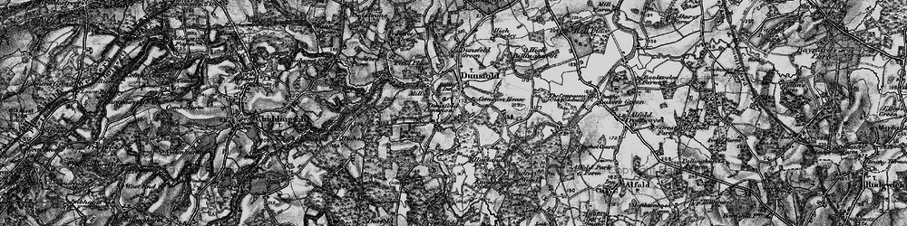 Old map of Dunsfold Common in 1896