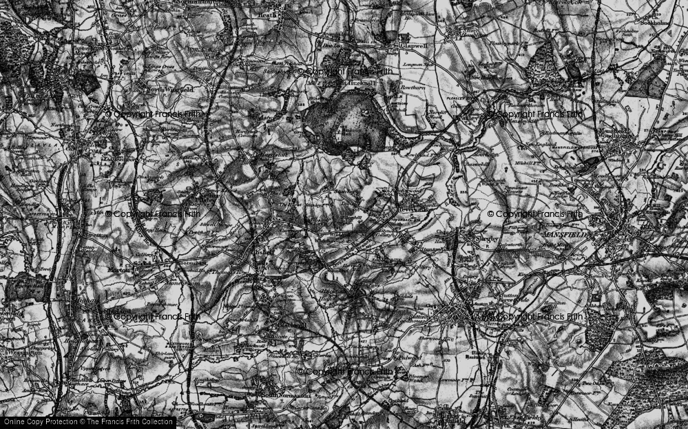 Old Map of Dunsill, 1896 in 1896