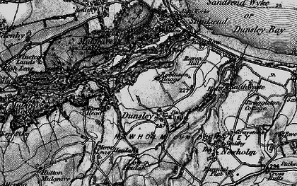 Old map of Dunsley in 1898