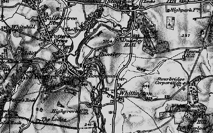 Old map of Dunsley in 1899