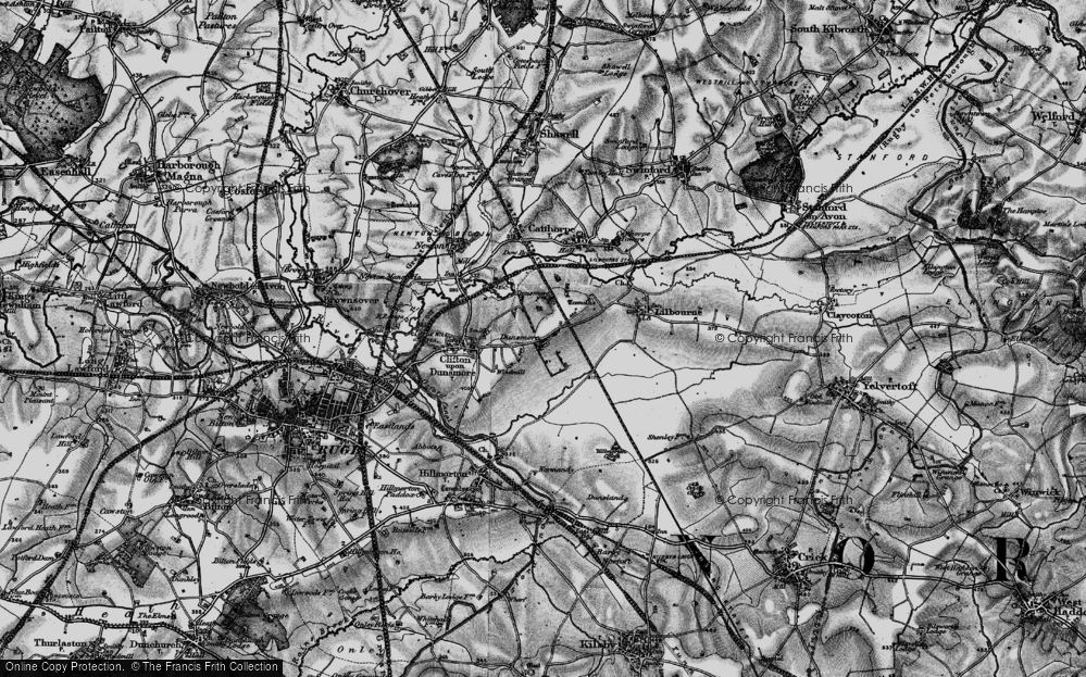 Old Map of Dunsmore, 1898 in 1898
