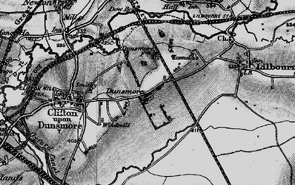 Old map of Dunsmore in 1898