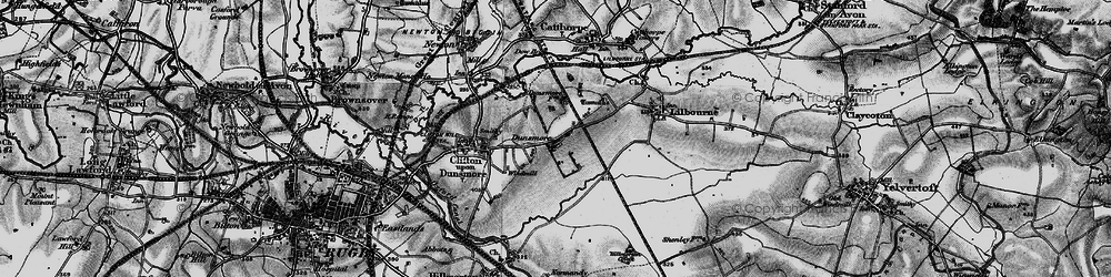 Old map of Dunsmore in 1898