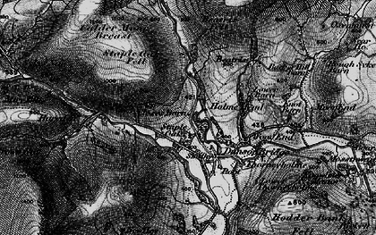 Old map of Dunsop Bridge in 1896