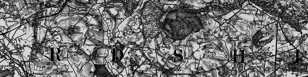 Old map of Bagot's Bromley in 1897