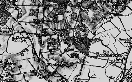Old map of Bannister's Hollies in 1898