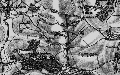 Old map of Dunstall Green in 1898