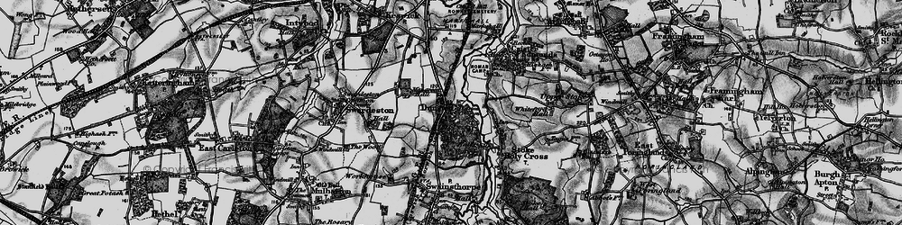 Old map of Dunston in 1898