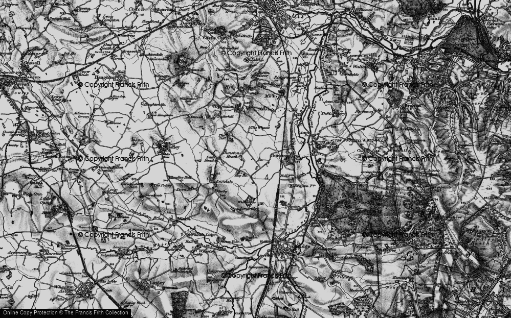 Old Map of Dunston Heath, 1898 in 1898