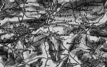 Old map of Dunstone in 1897