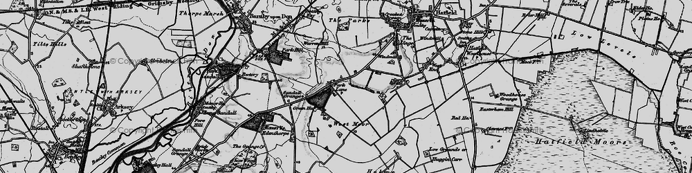 Old map of Dunsville in 1895
