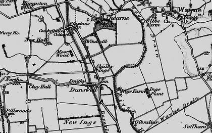 Old map of Dunswell in 1898