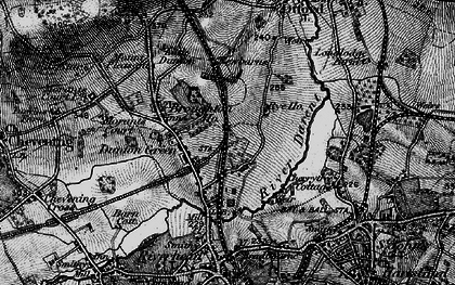 Old map of Dunton Green in 1895