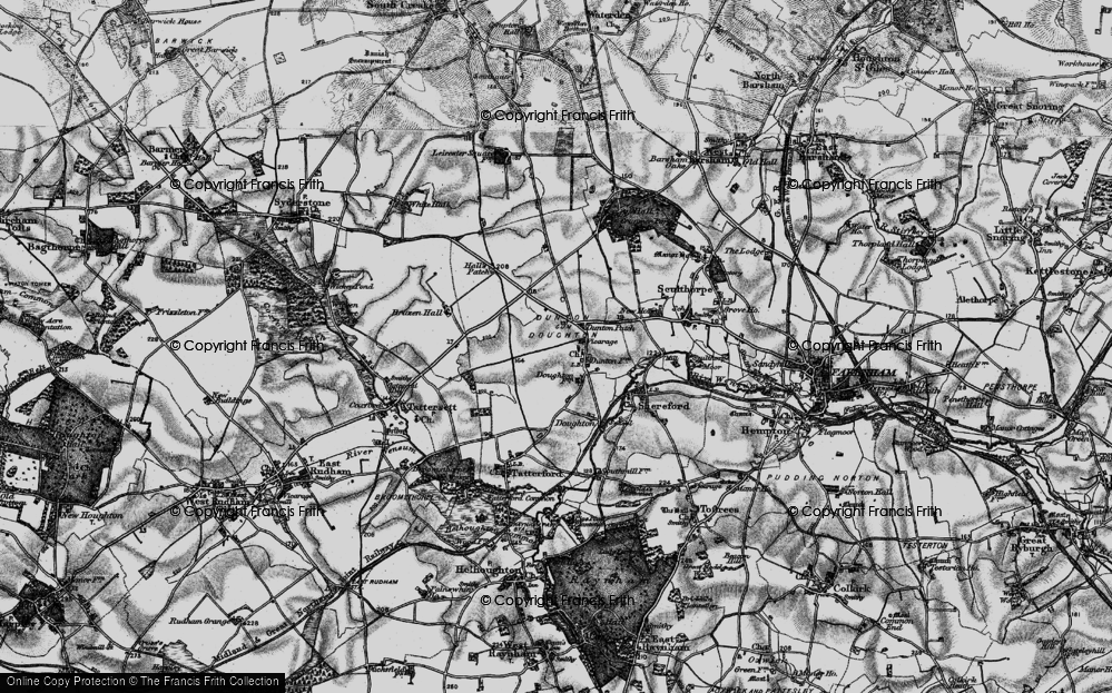 Old Map of Dunton Patch, 1898 in 1898
