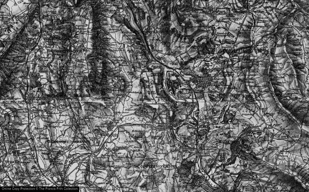 Old Map of Dunwood, 1897 in 1897
