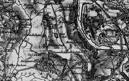Old map of Dunwood in 1897