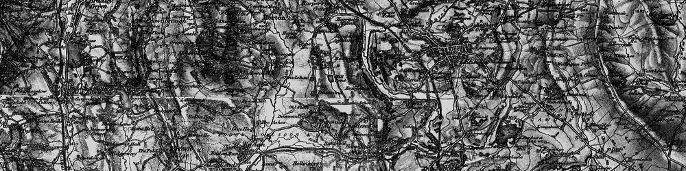 Old map of Dunwood in 1897
