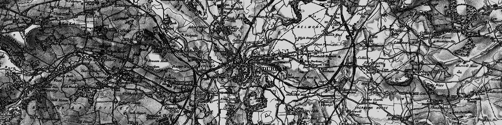 Old map of Durham in 1898