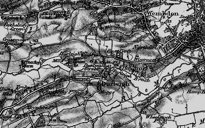 Old map of Durleigh in 1898