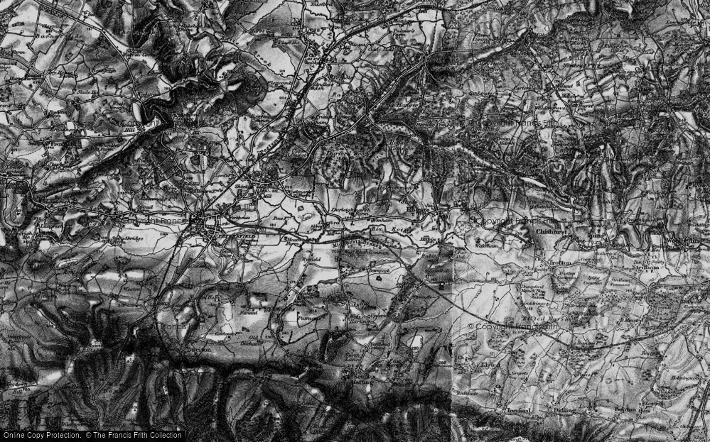 Old Map of Durleighmarsh, 1895 in 1895