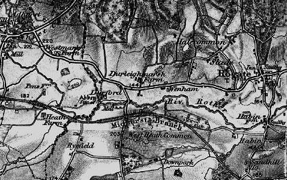 Old map of Durleighmarsh in 1895