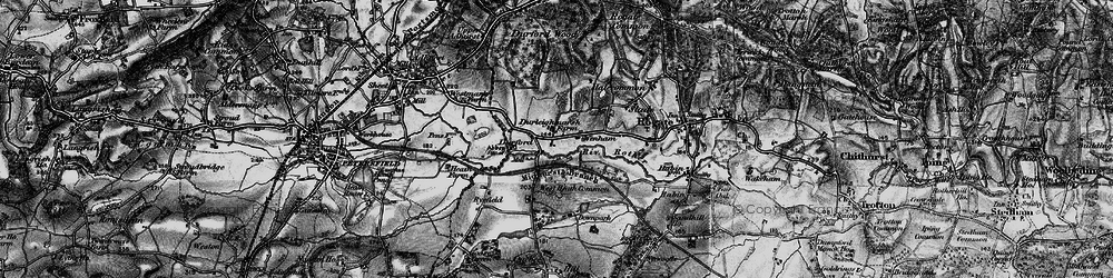 Old map of Durleighmarsh in 1895