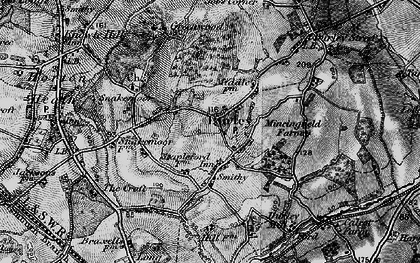 Old map of Durley in 1895
