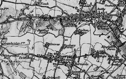 Old map of Durlock in 1895