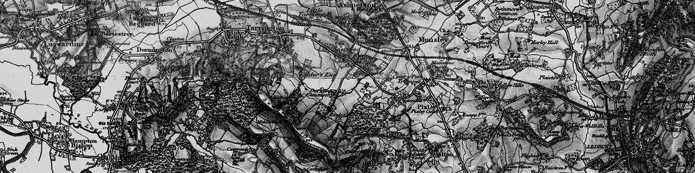 Old map of Durlow Common in 1898