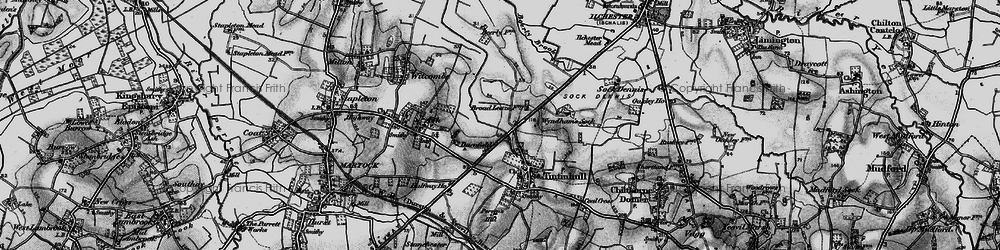 Old map of Bearley Brook in 1898
